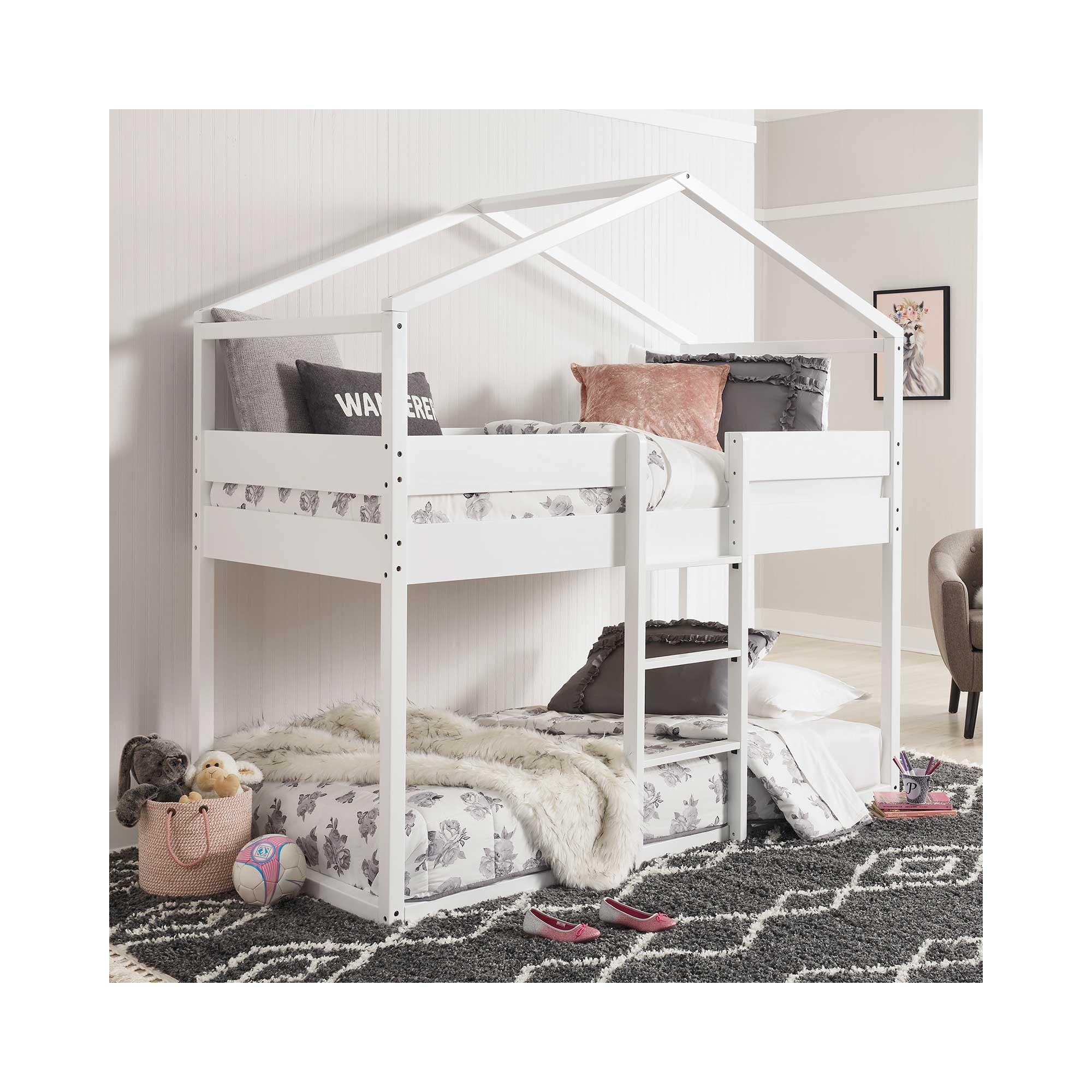 Rent to Own Ashley Furniture Industries Flannibrook Twin over Twin Bunk Loft Top at Aaron's today!